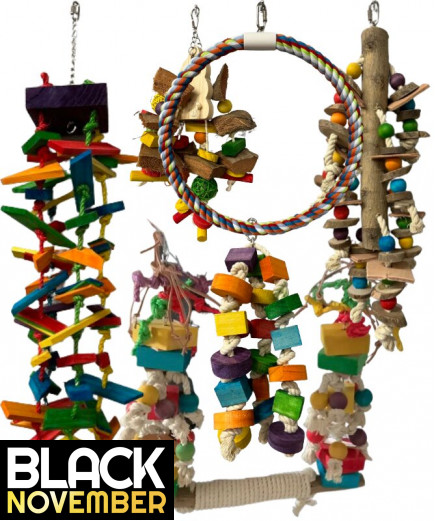 .NEW 6 x The Big One Parrot Toy Pack - African Grey, Macaw, Cockatoo etc - RRP £138.94 .NEW 6 x The Big One Parrot Toy Pack - African Grey, Macaw, Cockatoo etc - RRP £138.94